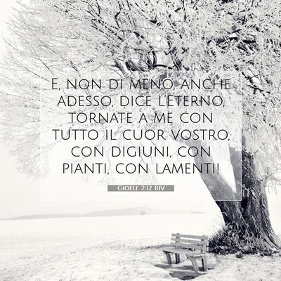 Gioele 2:12 RIV Immagine del Versetto della Bibbia