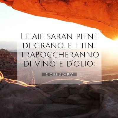 Gioele 2:24 Versetto della Bibbia Spiegato