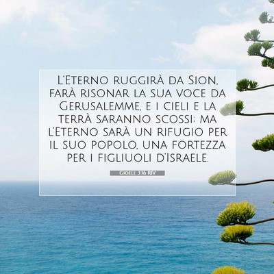 Gioele 3:16 RIV Immagine del Versetto della Bibbia