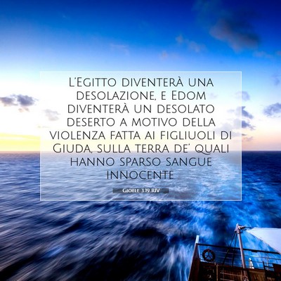Gioele 3:19 RIV Immagine del Versetto della Bibbia