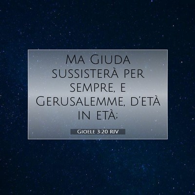 Gioele 3:20 Versetto della Bibbia Spiegato