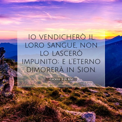 Gioele 3:21 RIV Immagine del Versetto della Bibbia