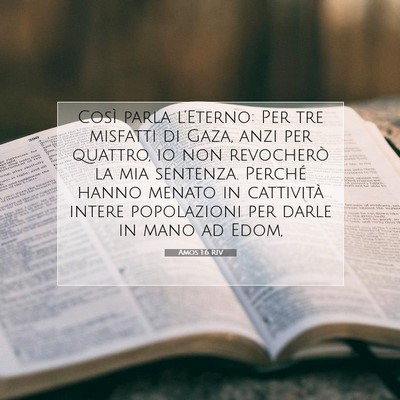 Amos 1:6 Versetto della Bibbia Spiegato