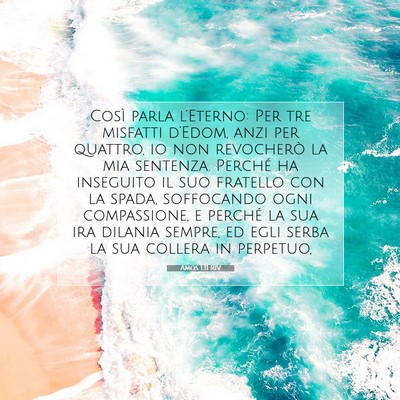 Amos 1:11 Versetto della Bibbia Spiegato