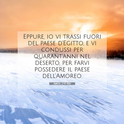Amos 2:10 RIV Immagine del Versetto della Bibbia