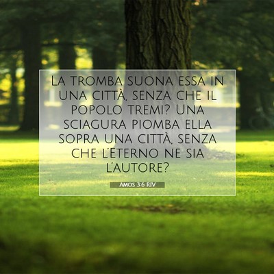 Amos 3:6 RIV Immagine del Versetto della Bibbia