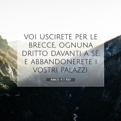 Amos 4:3 Versetto della Bibbia Spiegato
