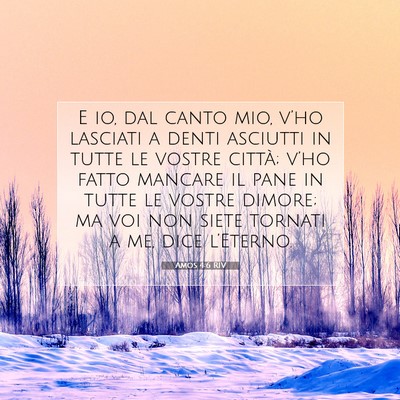 Amos 4:6 RIV Immagine del Versetto della Bibbia