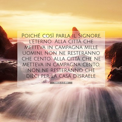 Amos 5:3 Versetto della Bibbia Spiegato