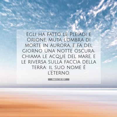Amos 5:8 RIV Immagine del Versetto della Bibbia