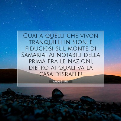 Amos 6:1 RIV Immagine del Versetto della Bibbia