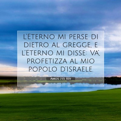 Amos 7:15 Versetto della Bibbia Spiegato