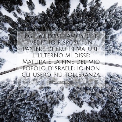 Amos 8:2 RIV Immagine del Versetto della Bibbia