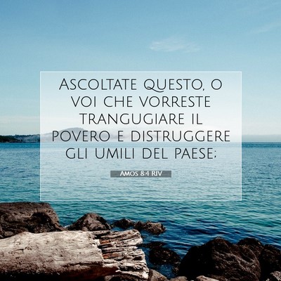 Amos 8:4 RIV Immagine del Versetto della Bibbia