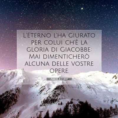 Amos 8:7 RIV Immagine del Versetto della Bibbia