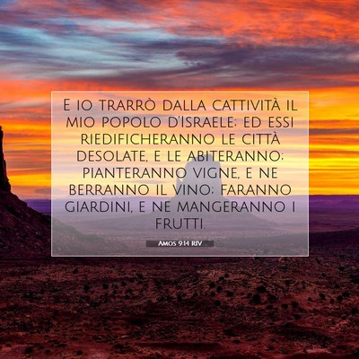 Amos 9:14 RIV Immagine del Versetto della Bibbia