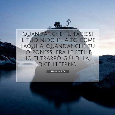 Abdia 1:4 RIV Immagine del Versetto della Bibbia