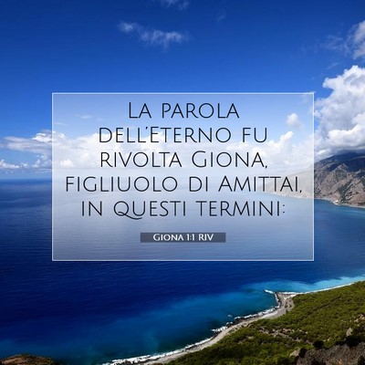 Giona 1:1 Versetto della Bibbia Spiegato