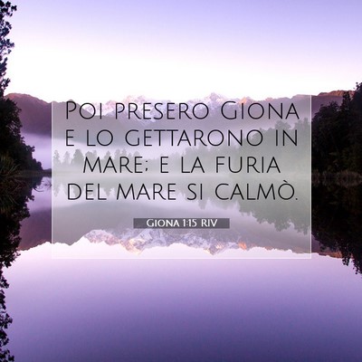 Giona 1:15 Versetto della Bibbia Spiegato