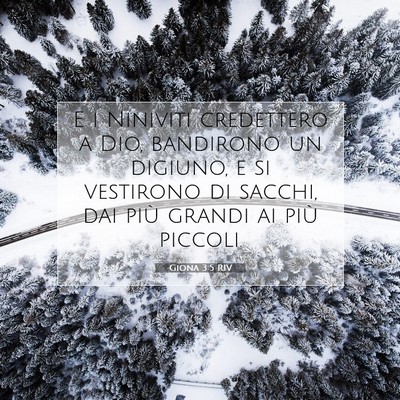 Giona 3:5 RIV Immagine del Versetto della Bibbia