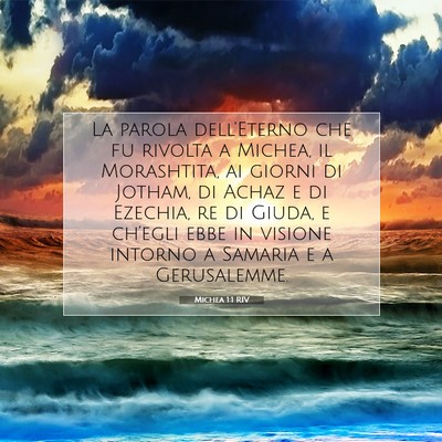 Michea 1:1 Versetto della Bibbia Spiegato