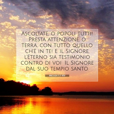Michea 1:2 Versetto della Bibbia Spiegato