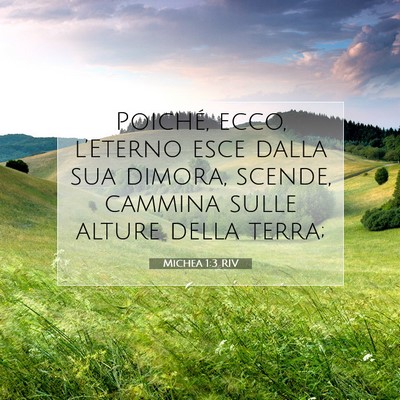 Michea 1:3 Versetto della Bibbia Spiegato