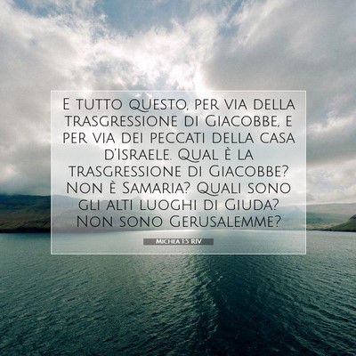 Michea 1:5 Versetto della Bibbia Spiegato
