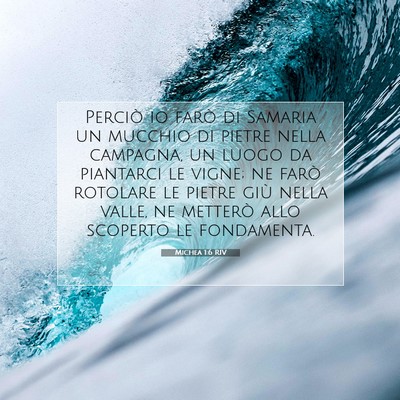 Michea 1:6 Versetto della Bibbia Spiegato