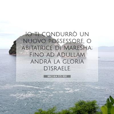 Michea 1:15 Versetto della Bibbia Spiegato