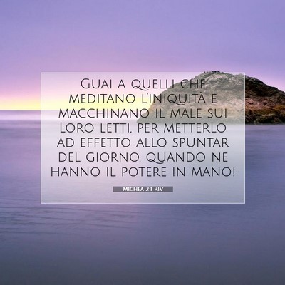 Michea 2:1 RIV Immagine del Versetto della Bibbia