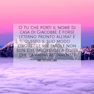 Michea 2:7 Versetto della Bibbia Spiegato