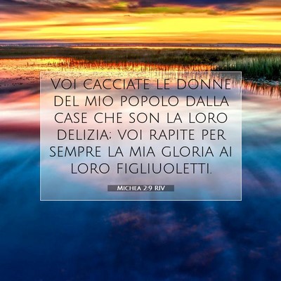 Michea 2:9 Versetto della Bibbia Spiegato