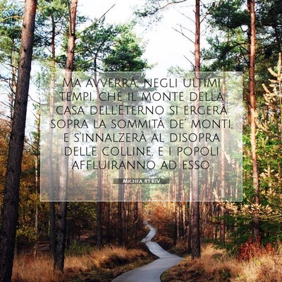 Michea 4:1 RIV Immagine del Versetto della Bibbia