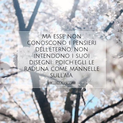 Michea 4:12 RIV Immagine del Versetto della Bibbia