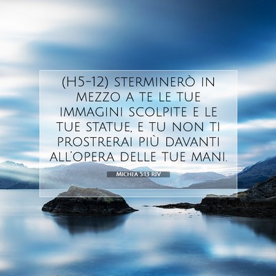 Michea 5:13 RIV Immagine del Versetto della Bibbia