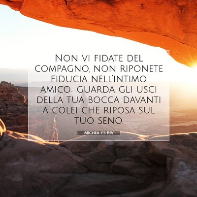Michea 7:5 RIV Immagine del Versetto della Bibbia