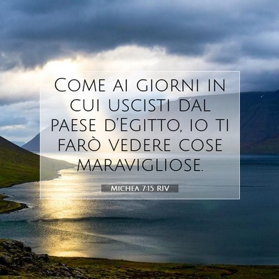 Michea 7:15 Versetto della Bibbia Spiegato