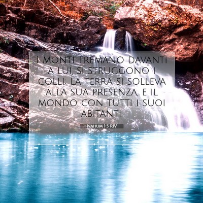 Nahum 1:5 Versetto della Bibbia Spiegato