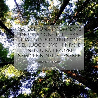 Nahum 1:8 Versetto della Bibbia Spiegato