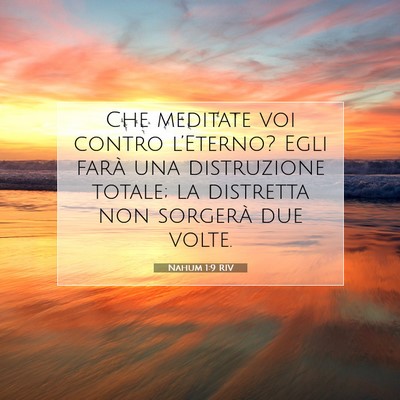 Nahum 1:9 Versetto della Bibbia Spiegato