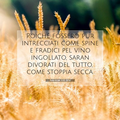 Nahum 1:10 Versetto della Bibbia Spiegato