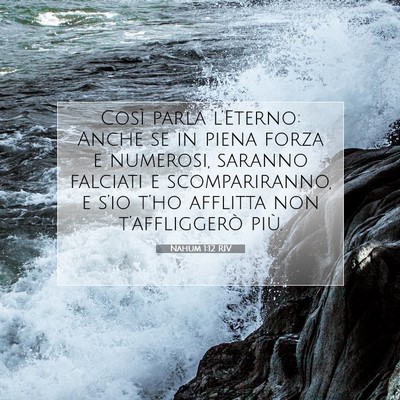 Nahum 1:12 Versetto della Bibbia Spiegato