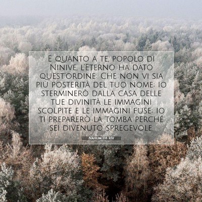 Nahum 1:14 Versetto della Bibbia Spiegato