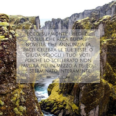 Nahum 1:15 Versetto della Bibbia Spiegato