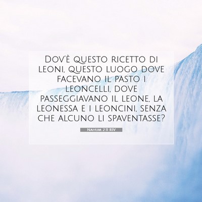 Nahum 2:11 Versetto della Bibbia Spiegato