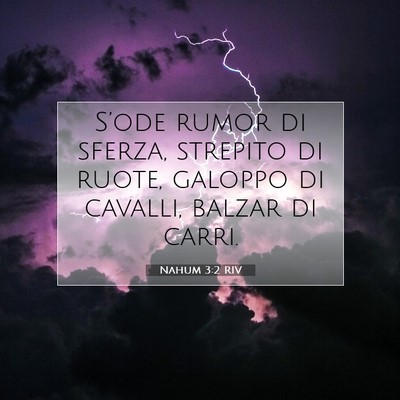 Nahum 3:2 Versetto della Bibbia Spiegato
