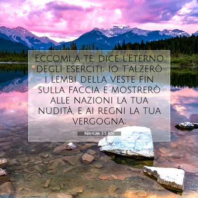 Nahum 3:5 RIV Immagine del Versetto della Bibbia