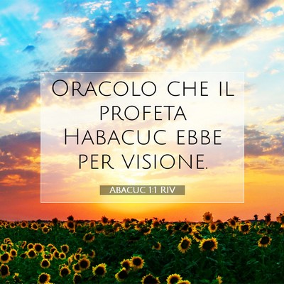 Abacuc 1:1 Versetto della Bibbia Spiegato