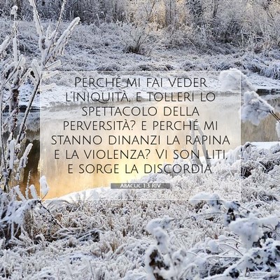 Abacuc 1:3 Versetto della Bibbia Spiegato